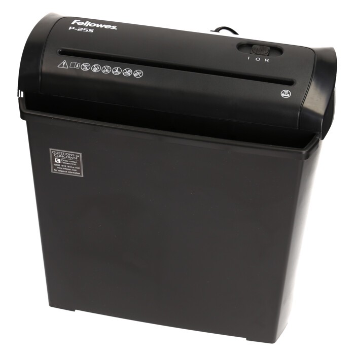 FELLOWES Aktenvernichter Powershred P-25S Streifenschnitt schwarz