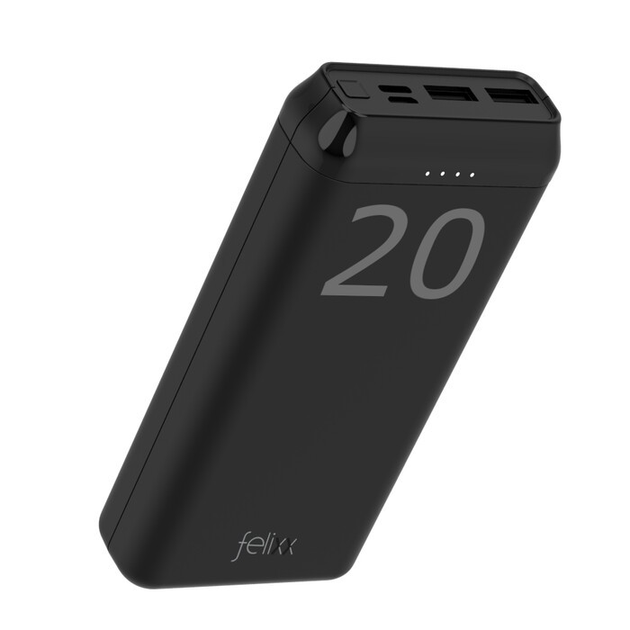 FELIXX Powerbank Pro 20.000 mAh schwarz