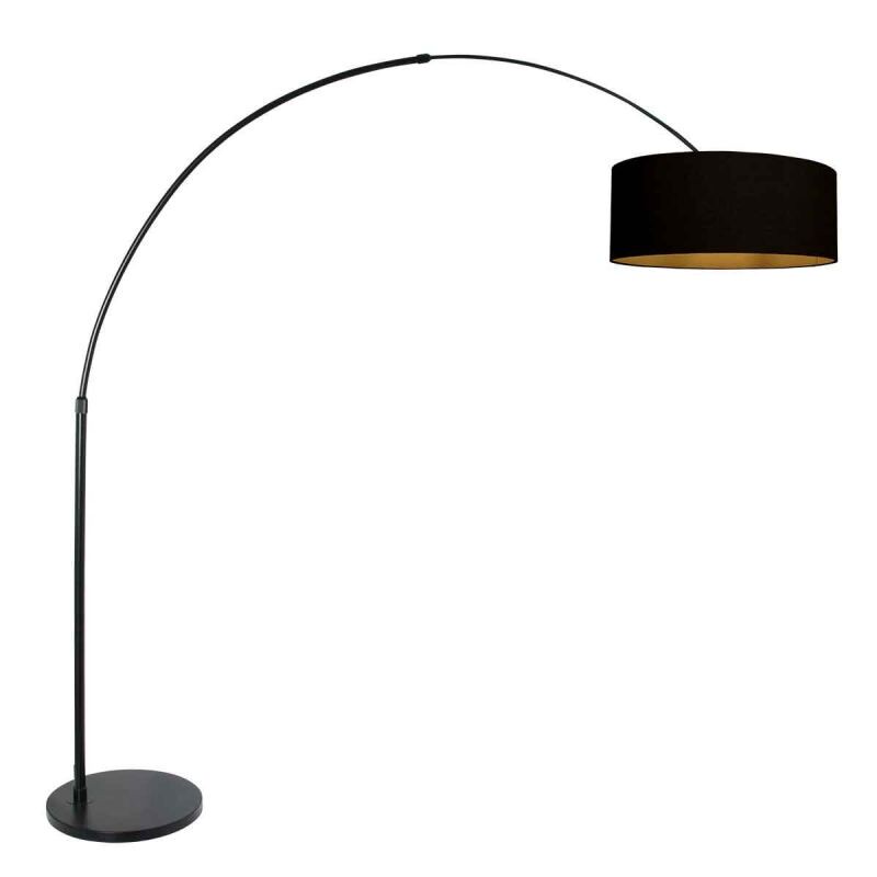Steinhauer Bogenleuchte Sparkled Light schwarz verschiedene Variationen schwarz-gold (Leinen)
