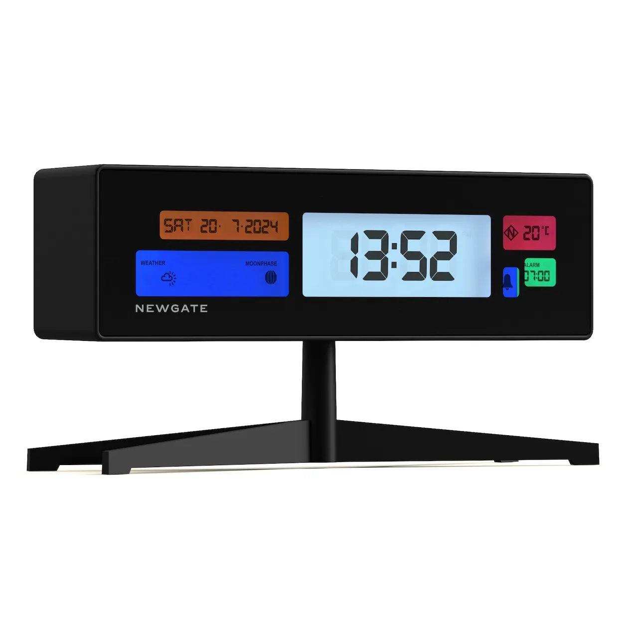 Newgate Supergenius LCD Wecker schwarz