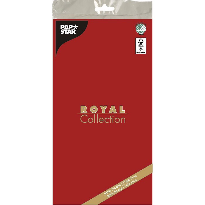 PAPSTAR Tischdecke Royal Selection aus Papier 120 x 180 cm rot