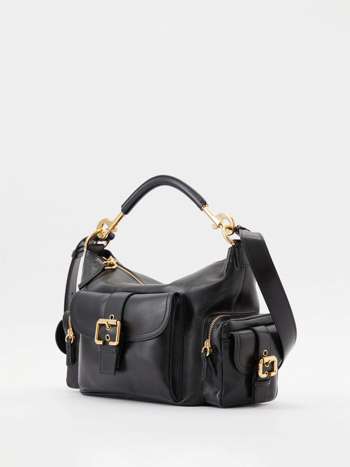 Handtasche 'Camera Medium' Schwarz