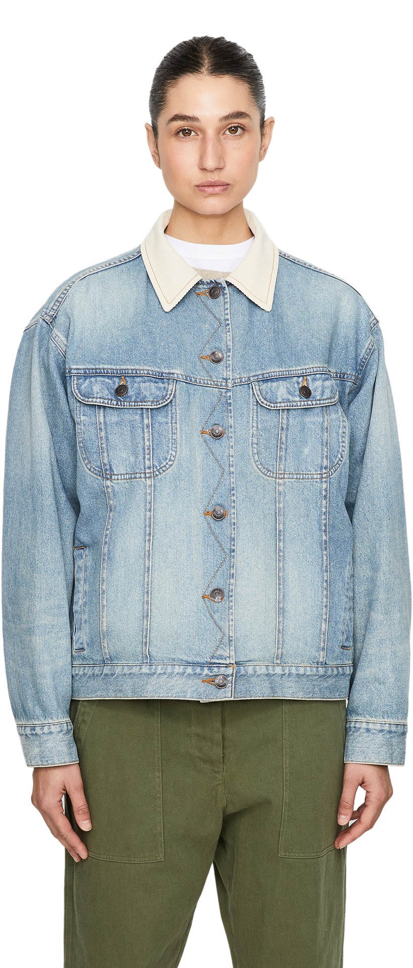 Jeansjacke 'Jorelle' Hellblau