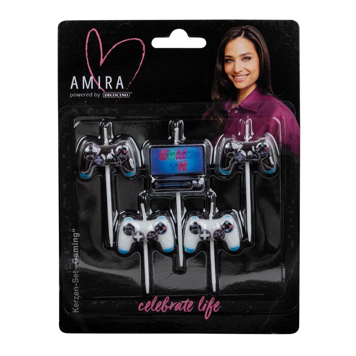 Kerzen-Set Gamer 5 Stück