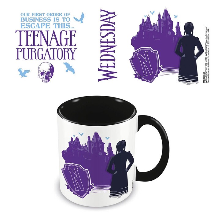 Tasse Wednesday Teenage Purgatory 315 ml violett