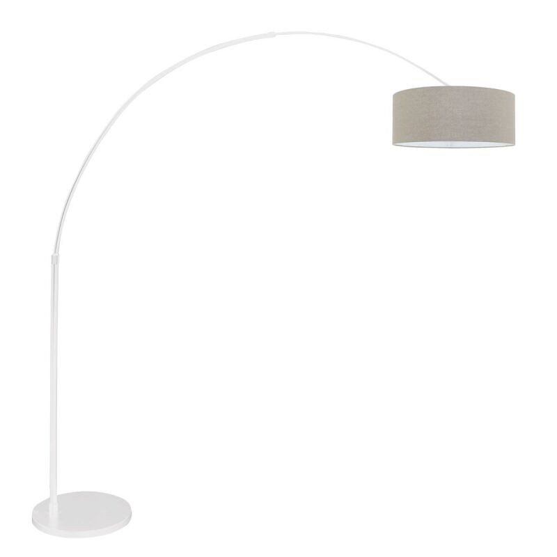 Steinhauer Bogenleuchte Sparkled Light weiß verschiedene Variationen grau (Leinen)