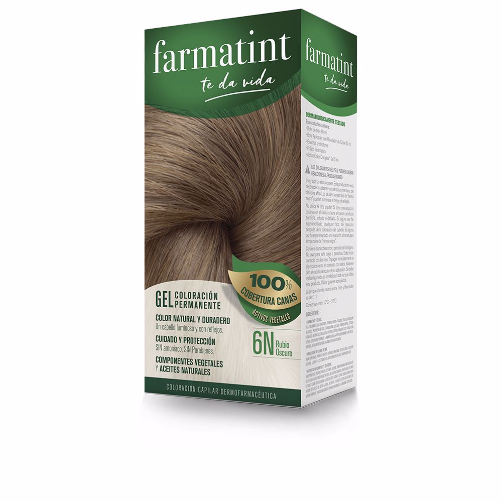 Farmatint Gel permanente Farbe #6n-dunkelblond 5 Einheiten