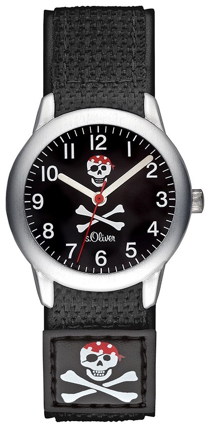 S.Oliver Leder-/ Textilband schwarz SO-2406-LQ