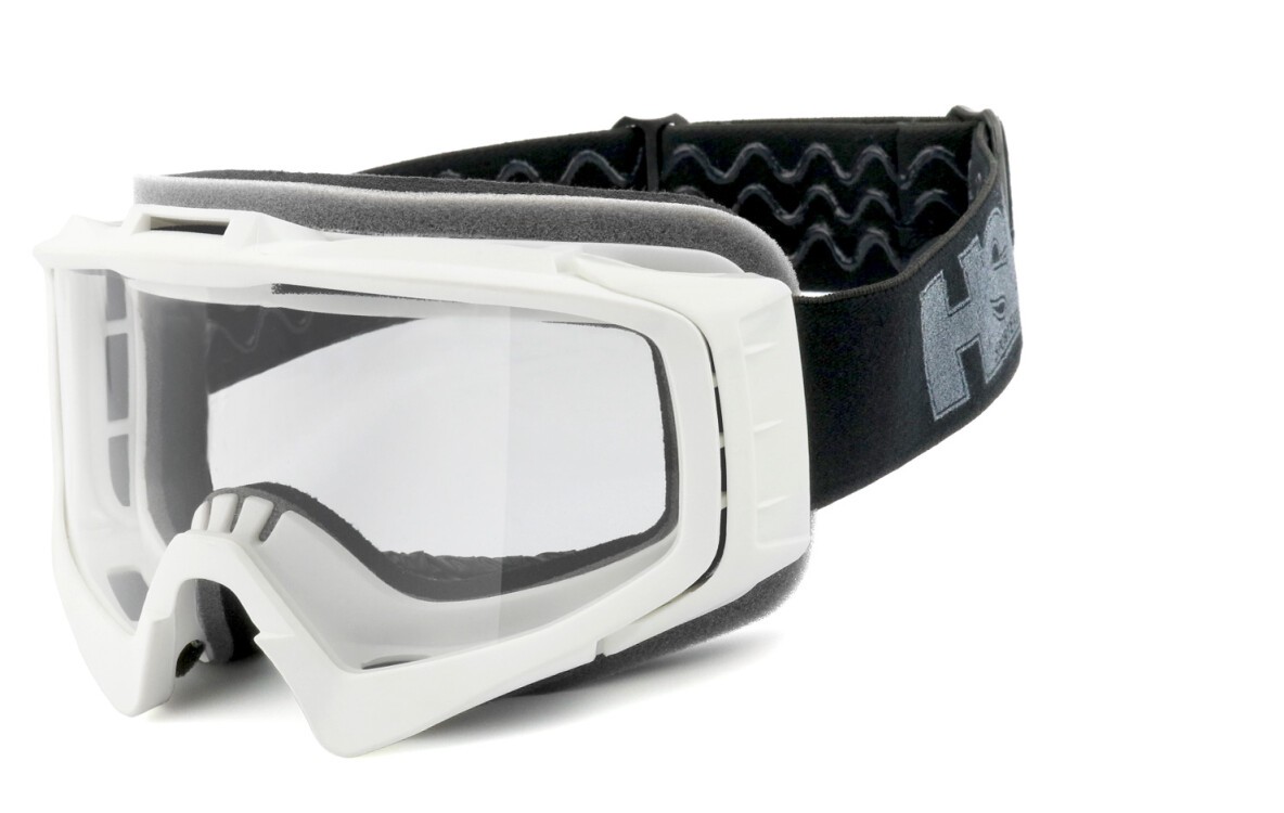 HSE - SportEyes | Motorradbrille, Motocross Brille, Motorrad-Sonnenbrille, Bikerbrille, winddicht | SEHSTÄRKE möglich | 2305w-n klar