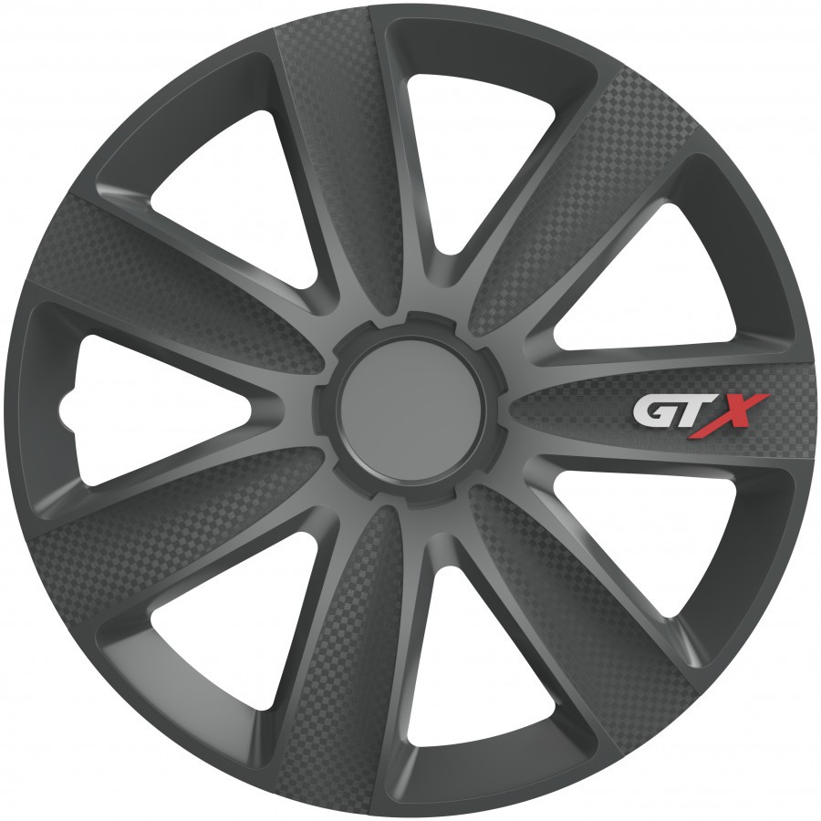 Jeu de enjoliveurs de 4 pièces GTX Carbon Graphite 13 pouces