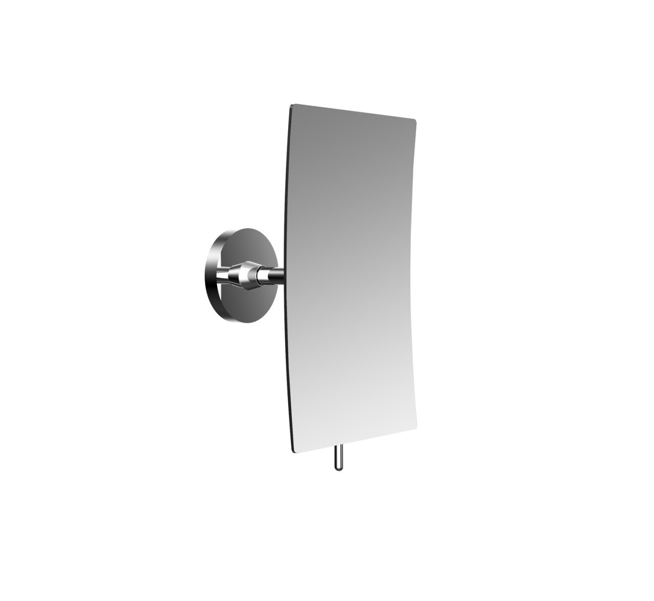 Emco Kosmetikspiegel round mit emco glue system, 3-fach, eckig, 132x208 mm, chrom, 109400137 109400137