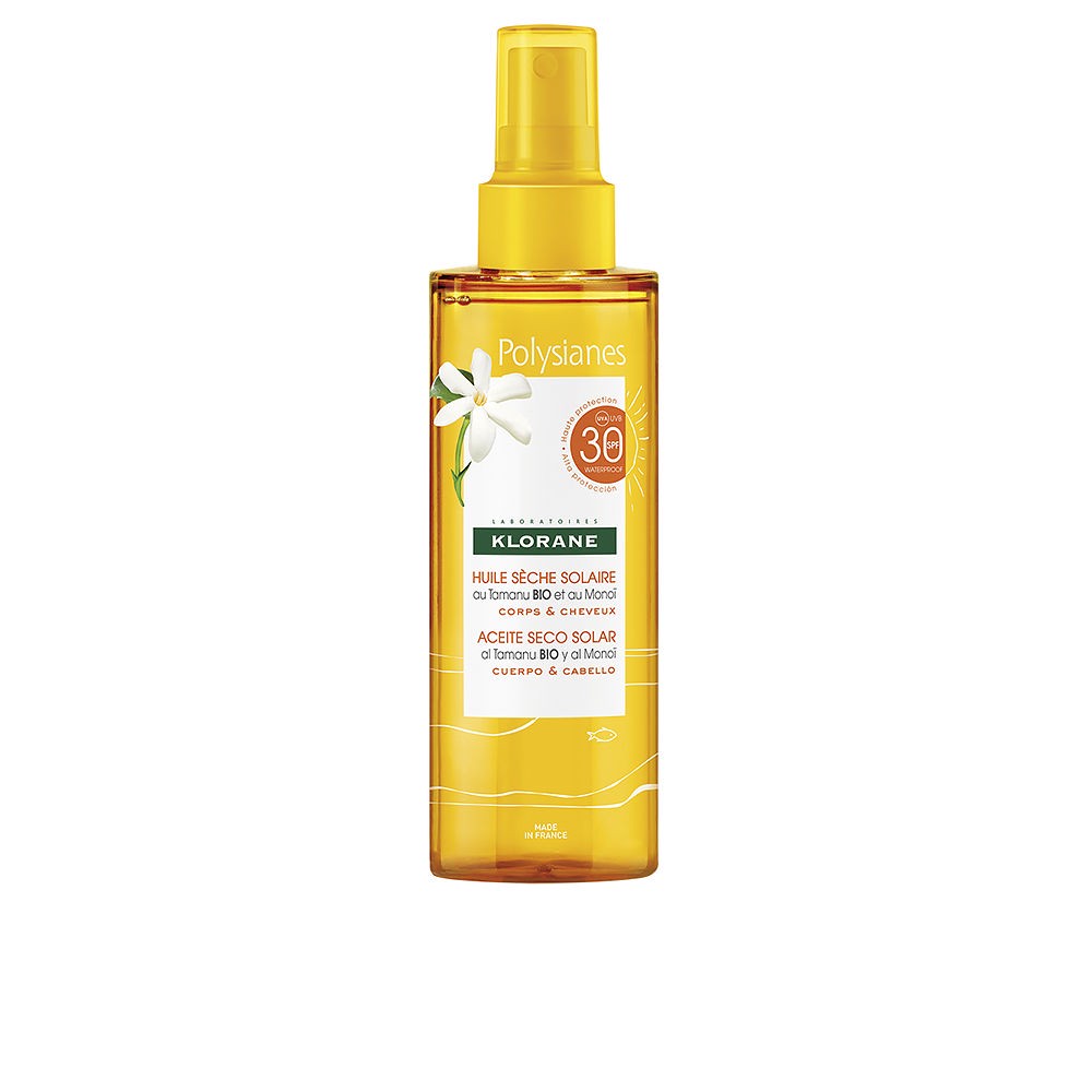 Polysianes Monoï Y Tamanu Bio Solar-Trockenöl SPF30 200 ml