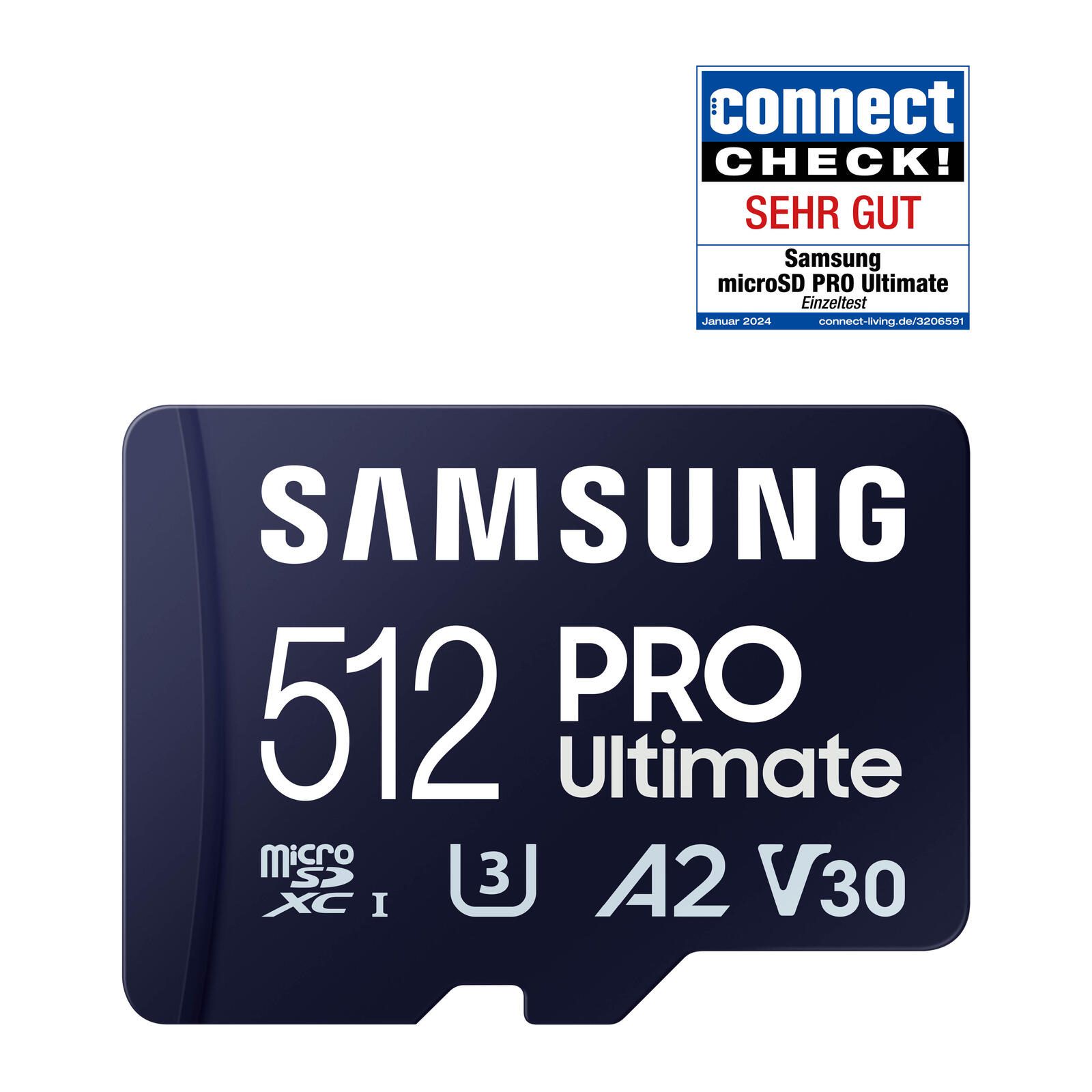 Samsung PRO Ultimate microSD-Speicherkarte inkl. SD Adapter - 512 GB
