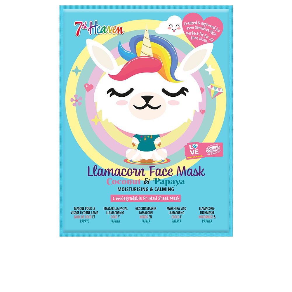 Llamacorn Gesichtsmaske 1 Einheit