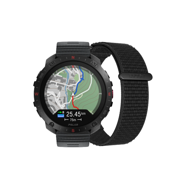 Polar Grit X2 Pro, Premium Outdoor-Uhr, Night Black