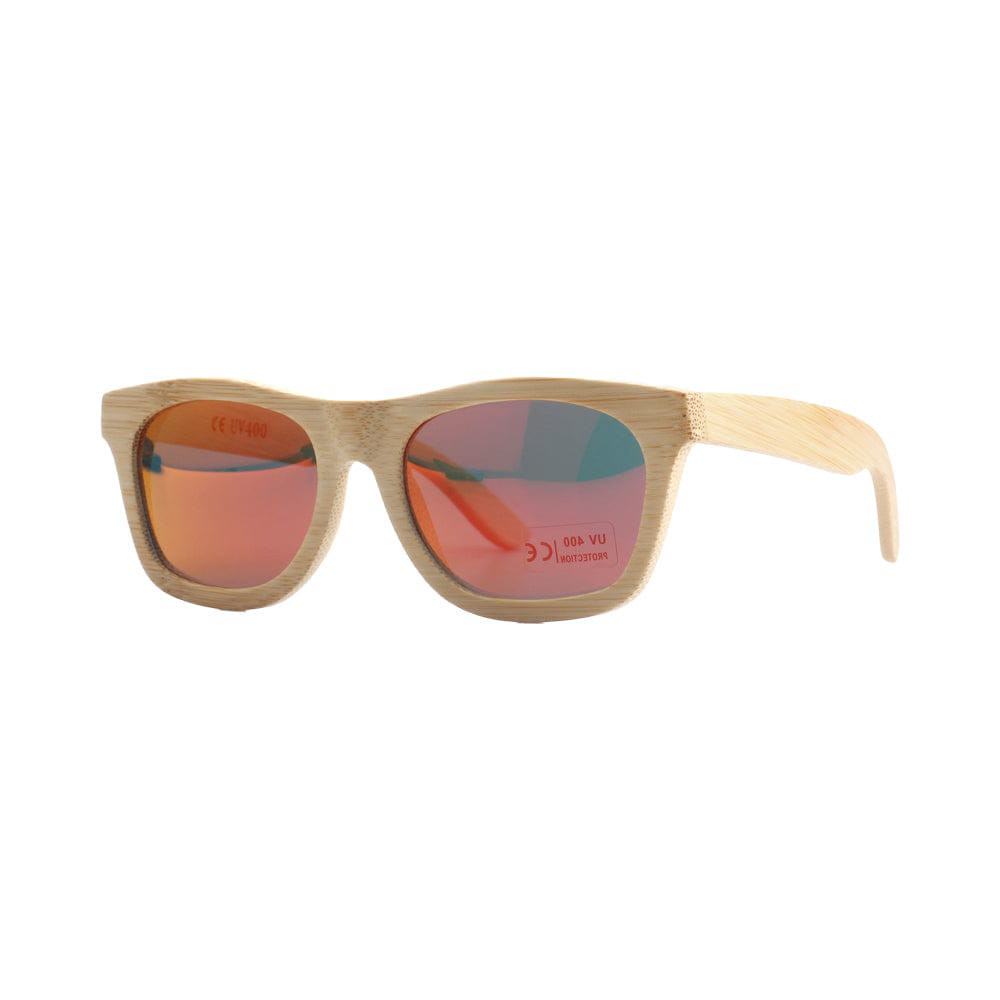 Bambus Sonnenbrille Unisex | polarisiert | UV400 | Blau | Türkis | Orange