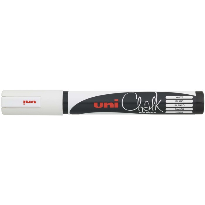 UNI-BALL Fenster- und Kreidemarker PWE-5M Rundspitze 1,8 - 2,5 mm weiß
