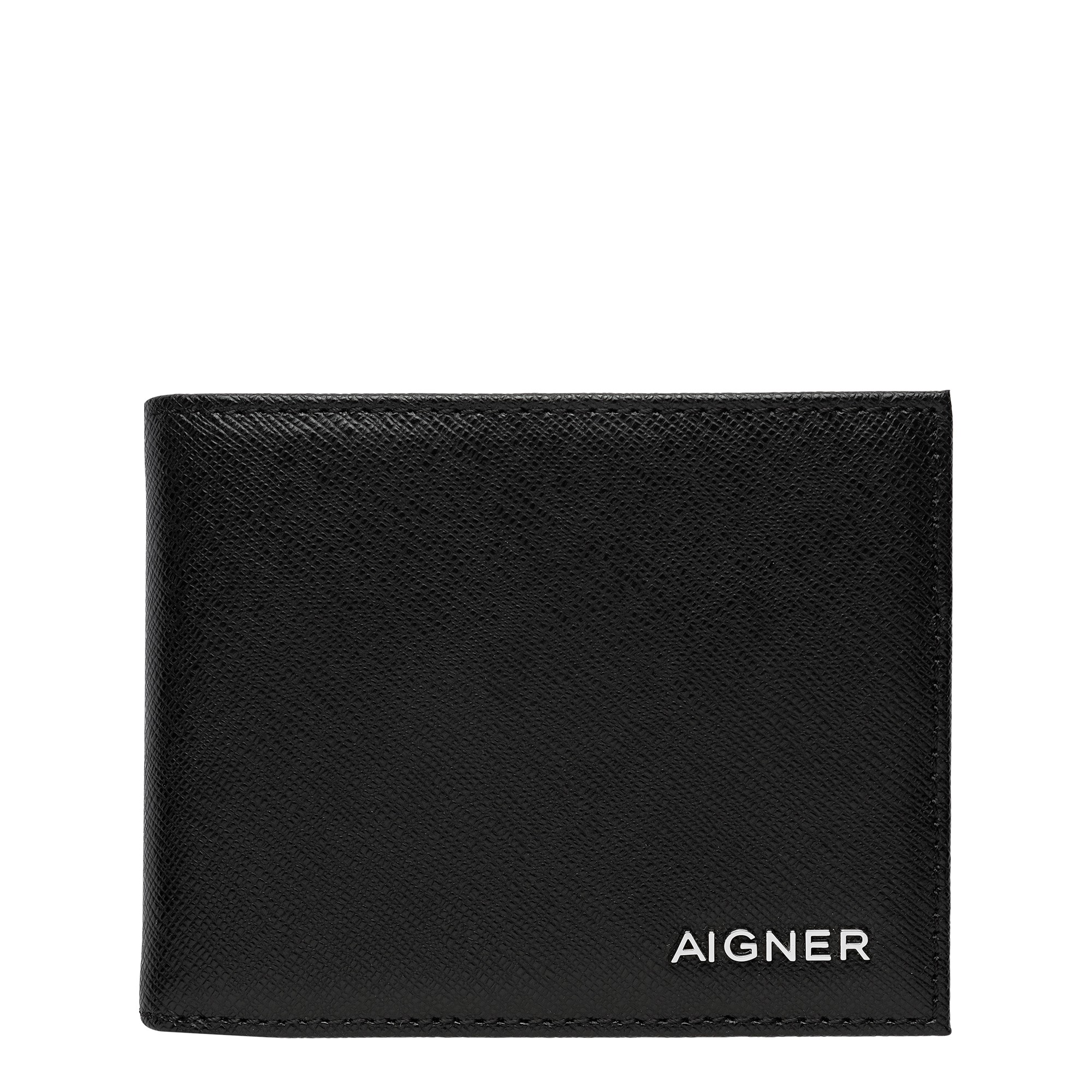 Aigner Saffiano Geldbörse schwarz