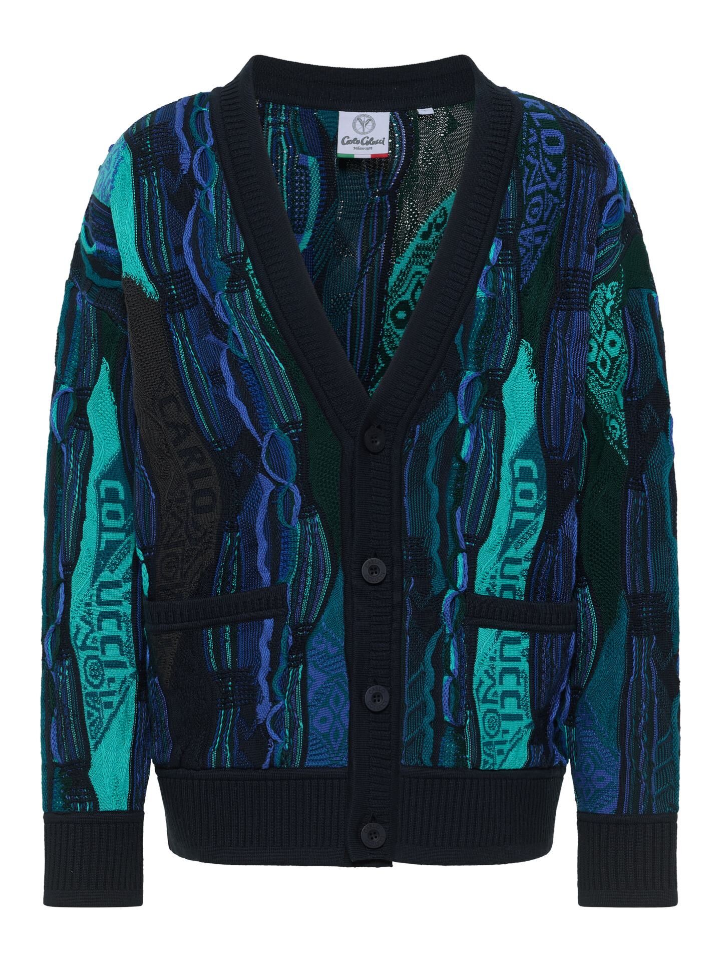 Oversize Strick Cardigan - 3D Knit