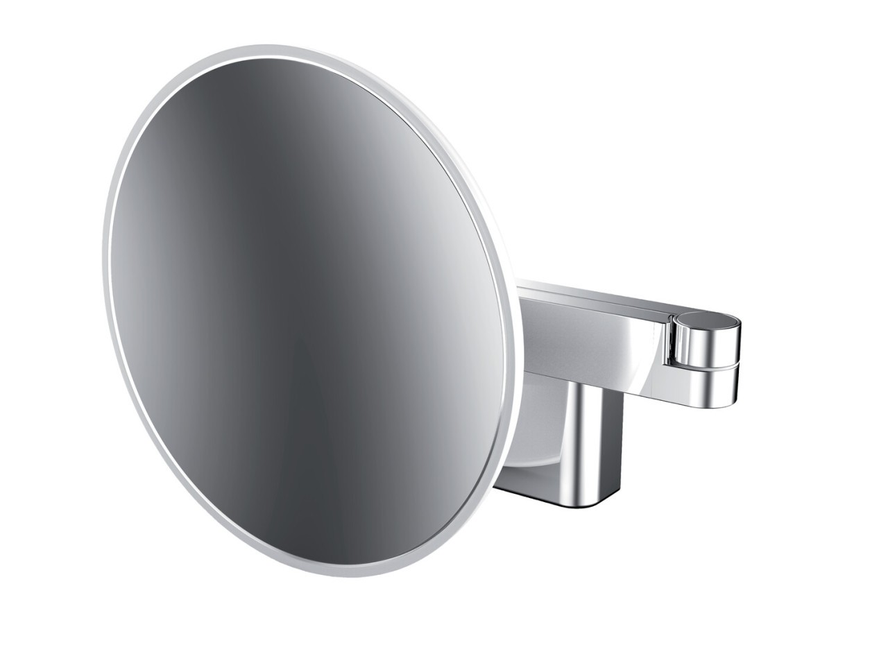 Emco LED-Kosmetikspiegel evo 2-armig, 3-fach, rund, Direktanschluss, 2 Schalter, Farbwechsel, dimmba 109506031