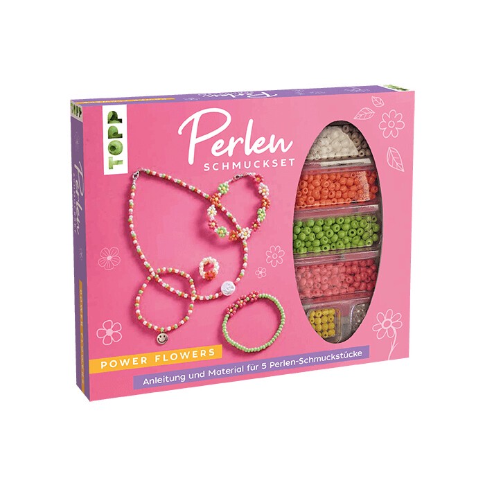 TOPP Perlen Schmuck-Set Power Flowers