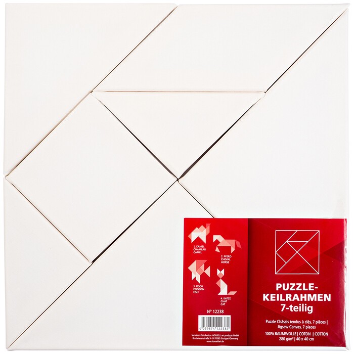 HONSELL Puzzle-Keilrahmen Tangram 7-teilig weiß