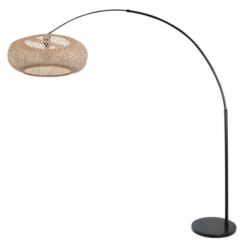 Steinhauer Bogenleuchte Sparkled Light schwarz verschiedene Variationen natur oval (Bambus)