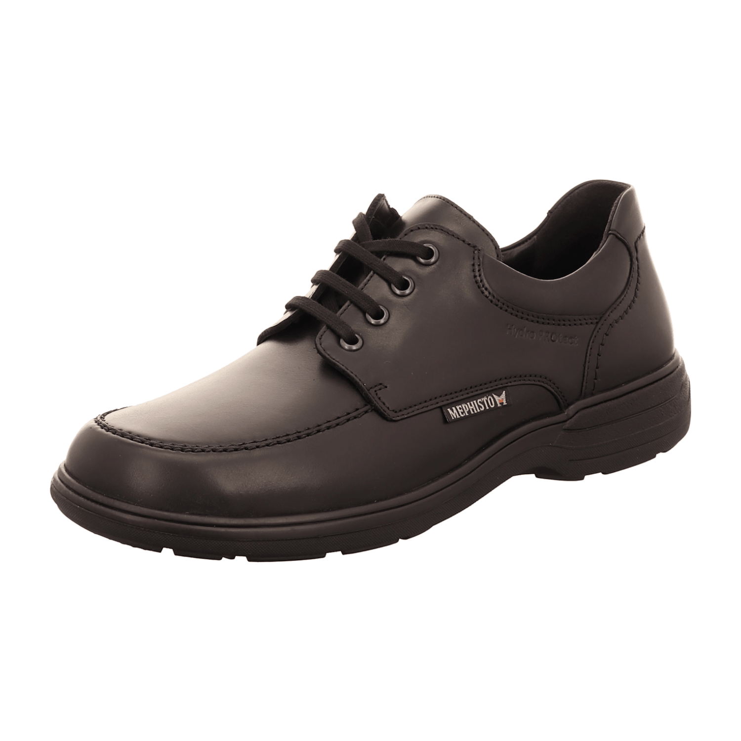 Mephisto Douk Schwarz - Bequemschuh - Herrenschuhe Sneaker / Schnürschuh, Schwarz, leder für Herren, schwarz, Gr. 39 ½ EU / 6 UK