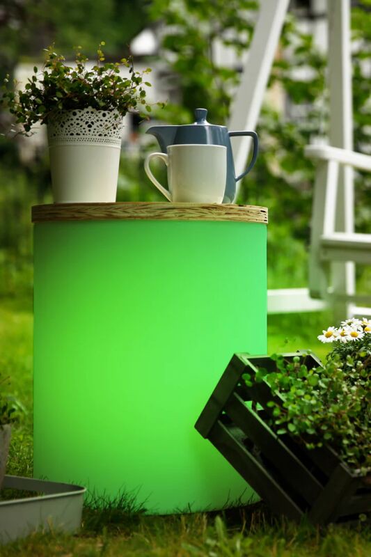 8 Seasons Design Dekoleuchte Shining Drum RGB inkl. Deckel