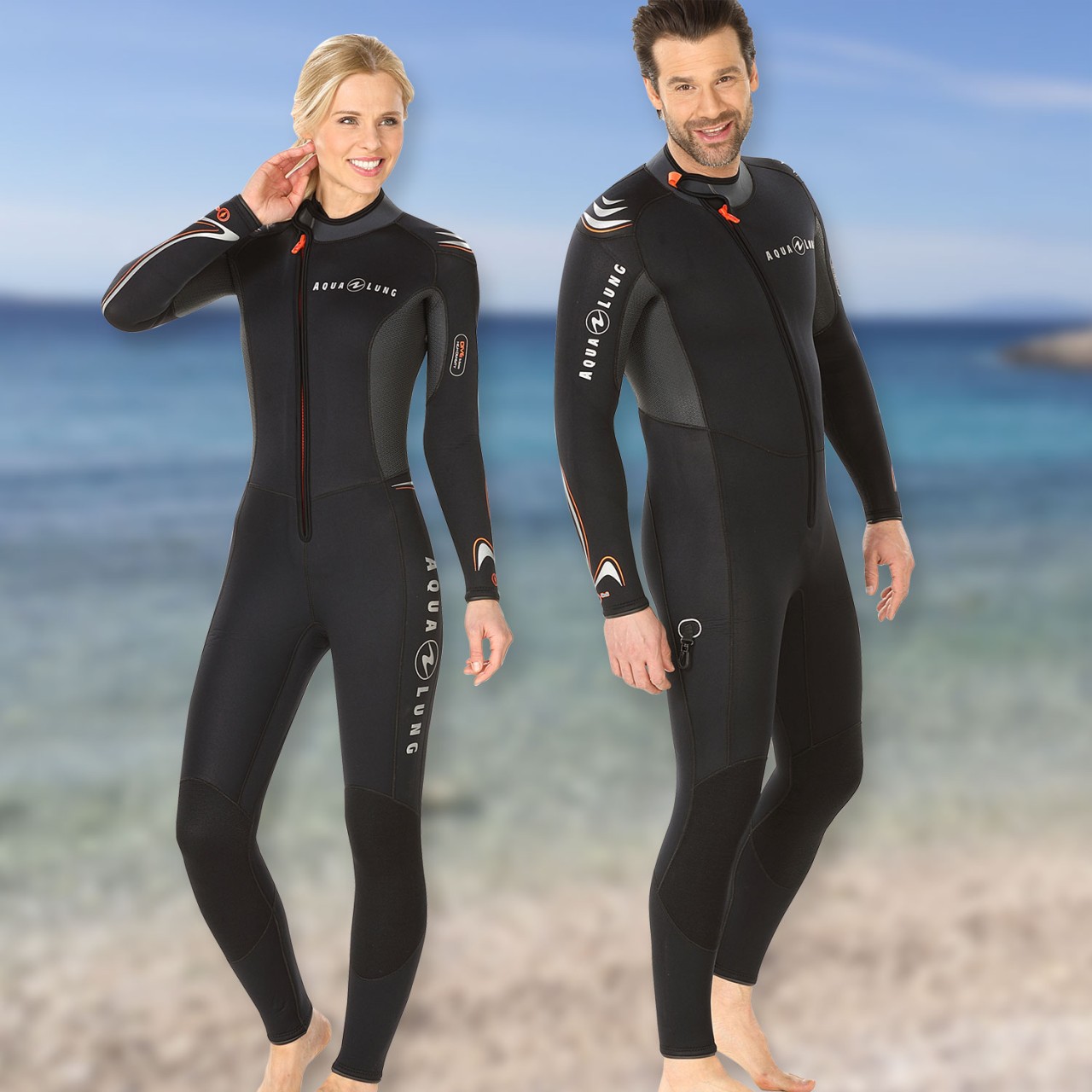 Aqualung Dive 55 mm Jumpsuit Overall - mit Frontreißverschluss 