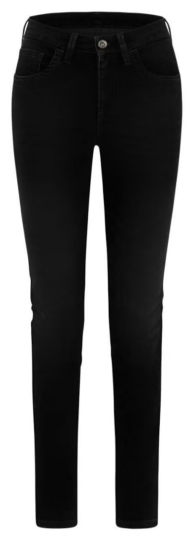 Rokker RT Mid Waist Slim Dame Motorcykel Jeans, sort, størrelse 29 30 til Kvinder