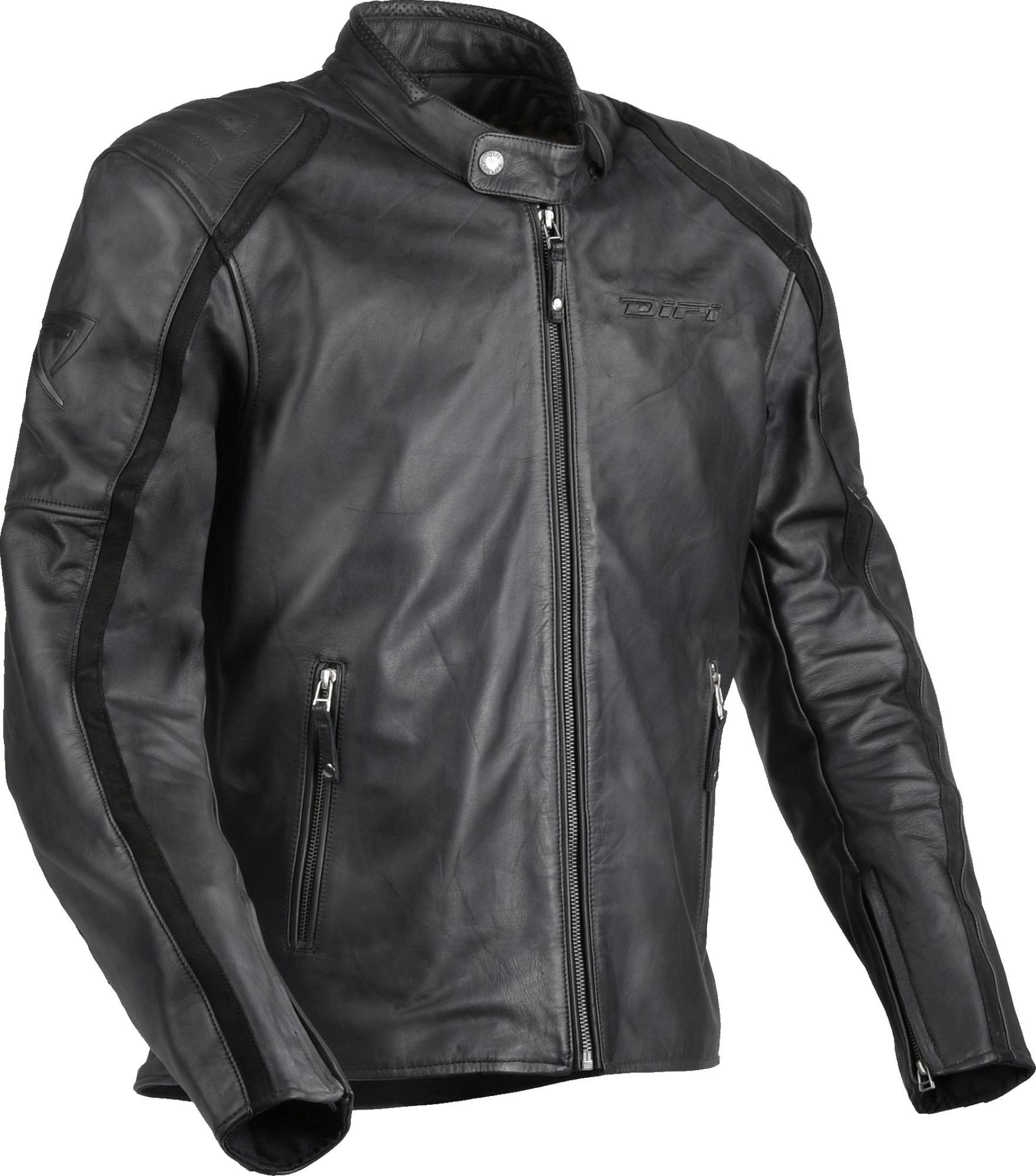 DIFI Luca Motorrad Lederjacke, Größe 48 für Männer