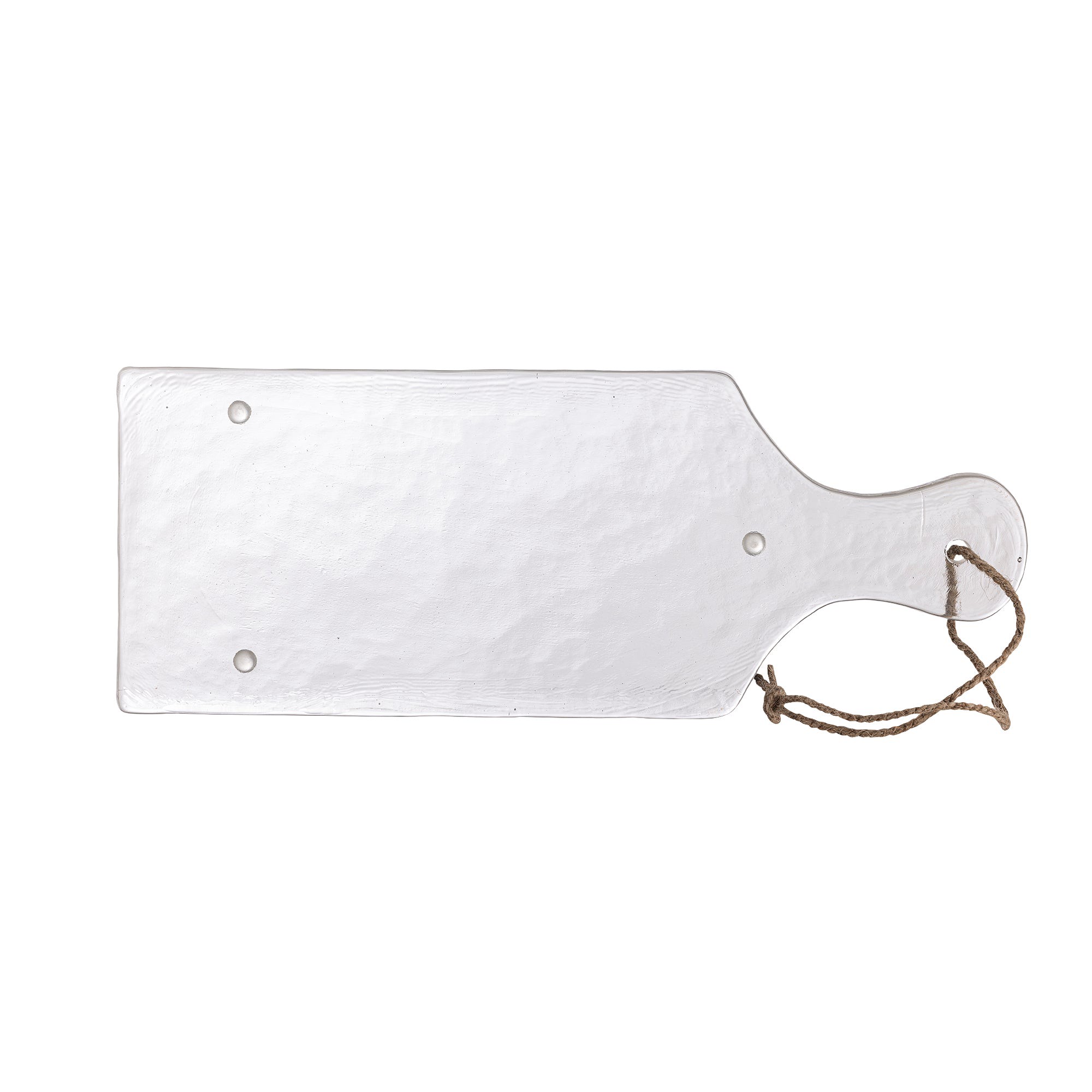 Bloomingville Servierplatte recyceltes Glas transparent Johni