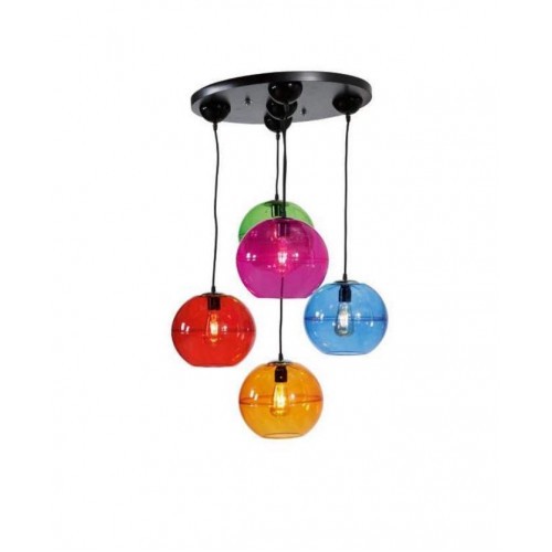 Design Leuchte Kronleuchter Decken Lampen Modern Silber Wandleuchte Luster Bunt