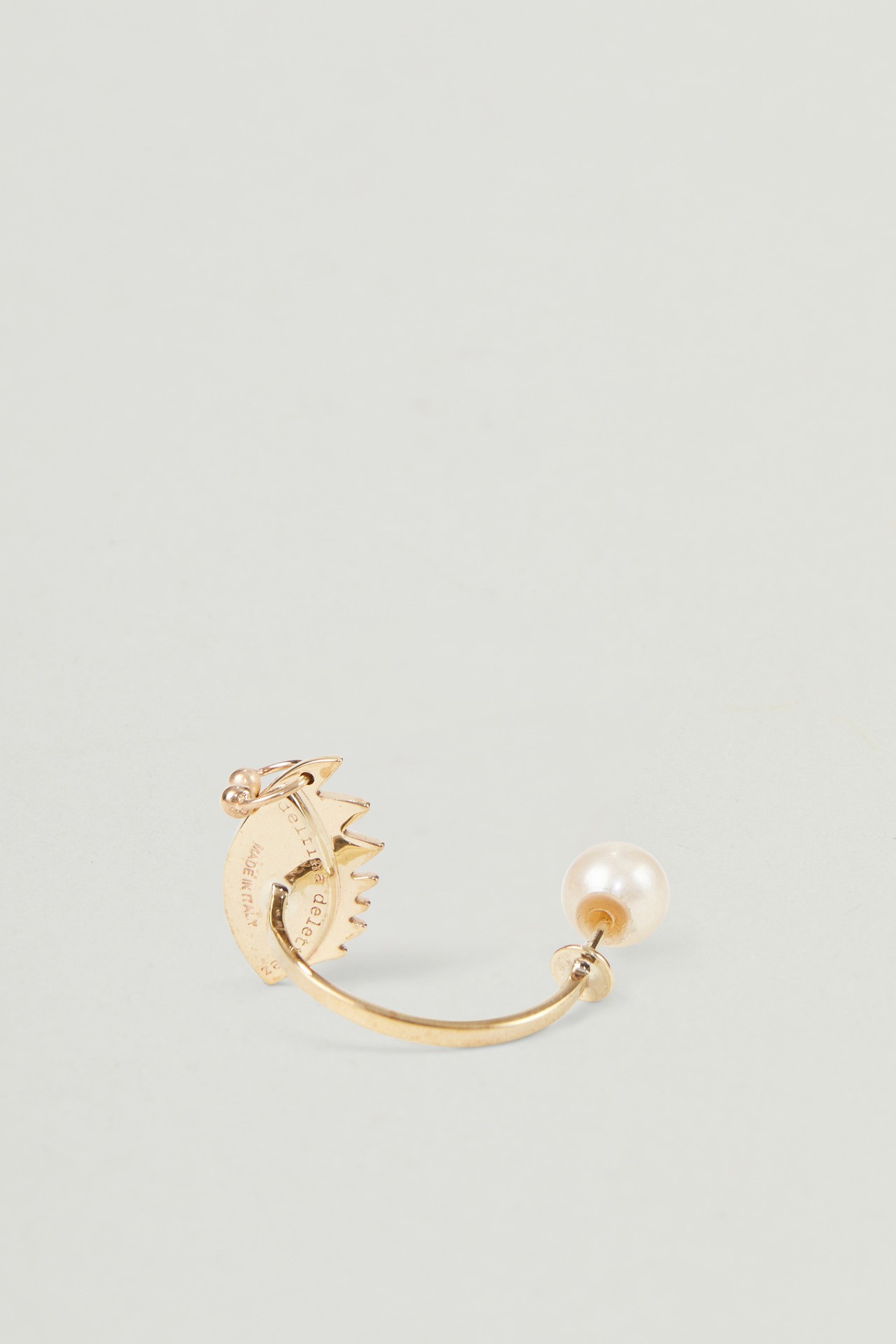 Ohrring 'Eye Piercing' Gold/Blau