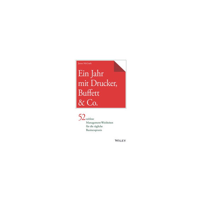 James McGrath: Ein Jahr mit Drucker, Buffett & Co. - gebunden