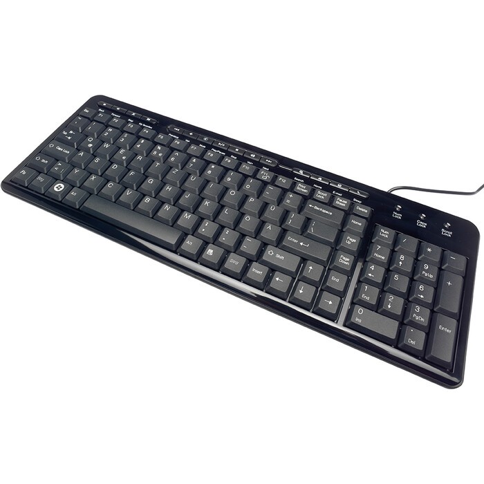 EDNET Multimedia Tastatur schwarz