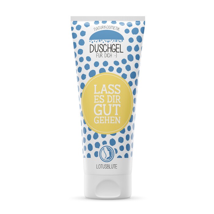 Duschgel Lass es Dir gut gehen 200 ml weiß/blau
