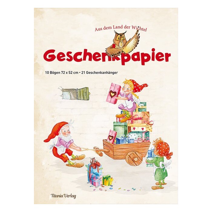 Geschenkpapier - Aus dem Land der Wichtel
