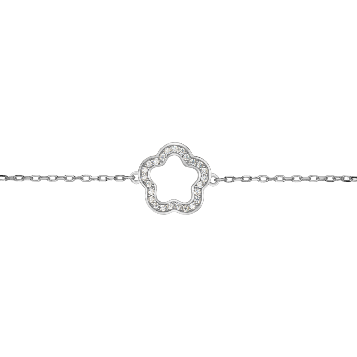 Armband Blume Sterlingsilber mit Topasen