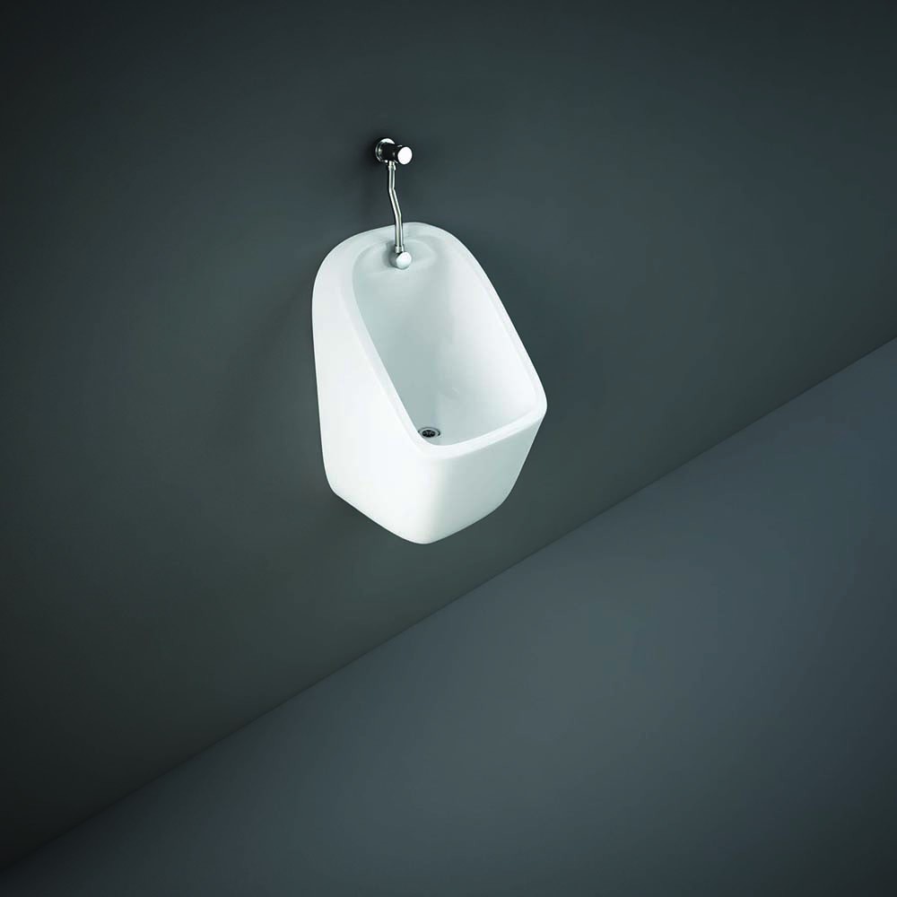Pack urinoir suspendu cubique - Urinoir, réservoir chasse d'eau - Hudson Reed x Rak Ceramics