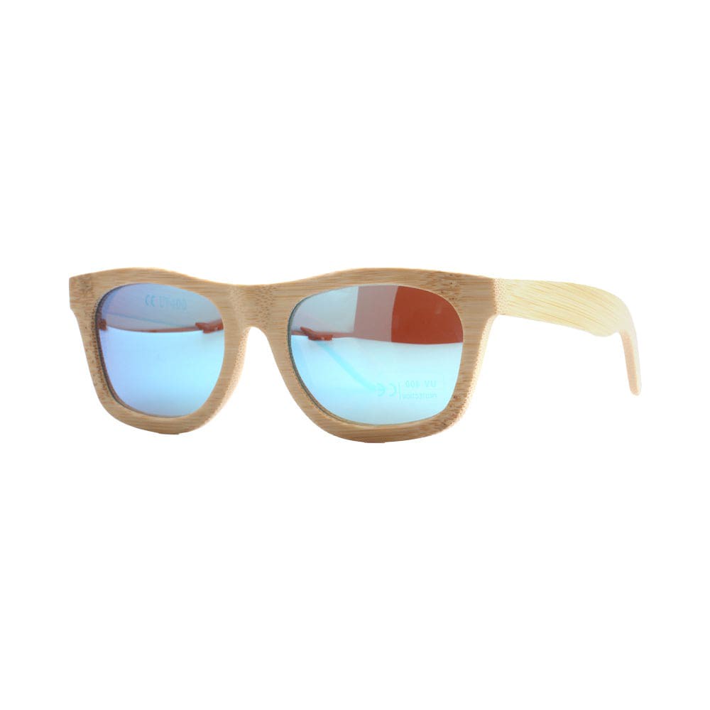 Bambus Sonnenbrille Unisex | polarisiert | UV400 | Blau | Türkis | Orange