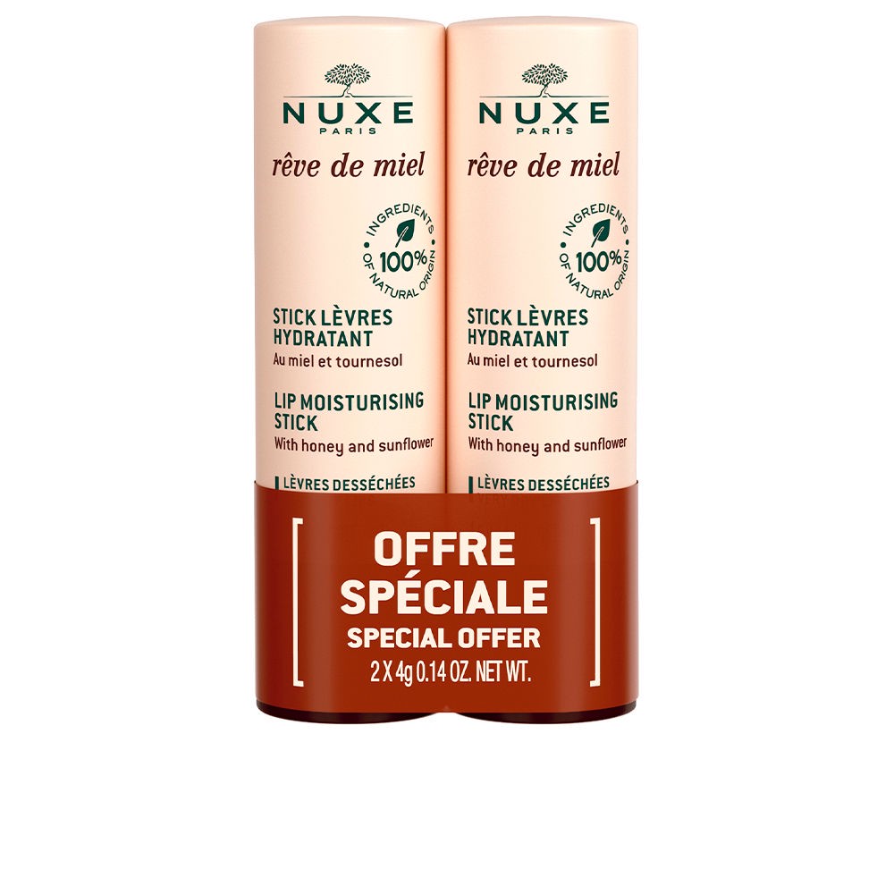 Rêve De Miel Feuchtigkeitsspendender LIPPENSTIFT, Lot 2 x 4 gr