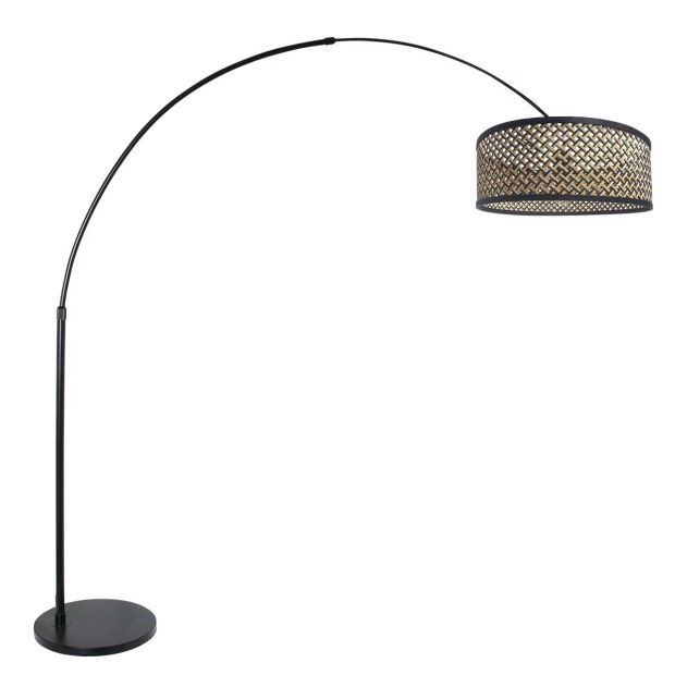 Steinhauer Bogenleuchte Sparkled Light schwarz verschiedene Variationen natur-schwarz (Bambus)