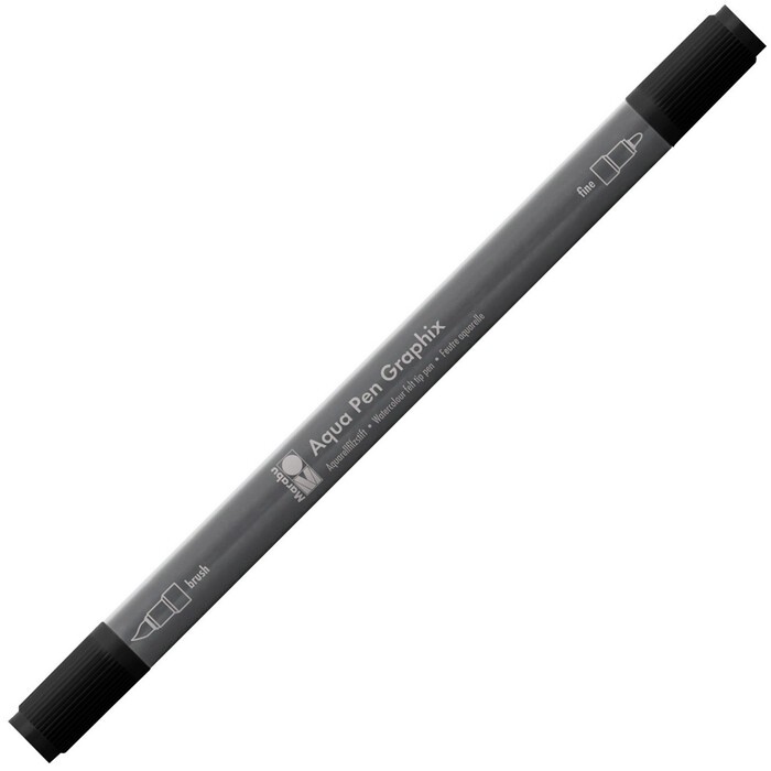 MARABU Aquarellfilzstift Aqua Pen Graphix schwarz