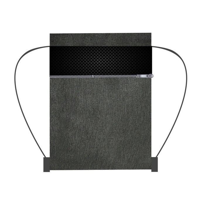 Kordelrucksack Street 35 grau/schwarz
