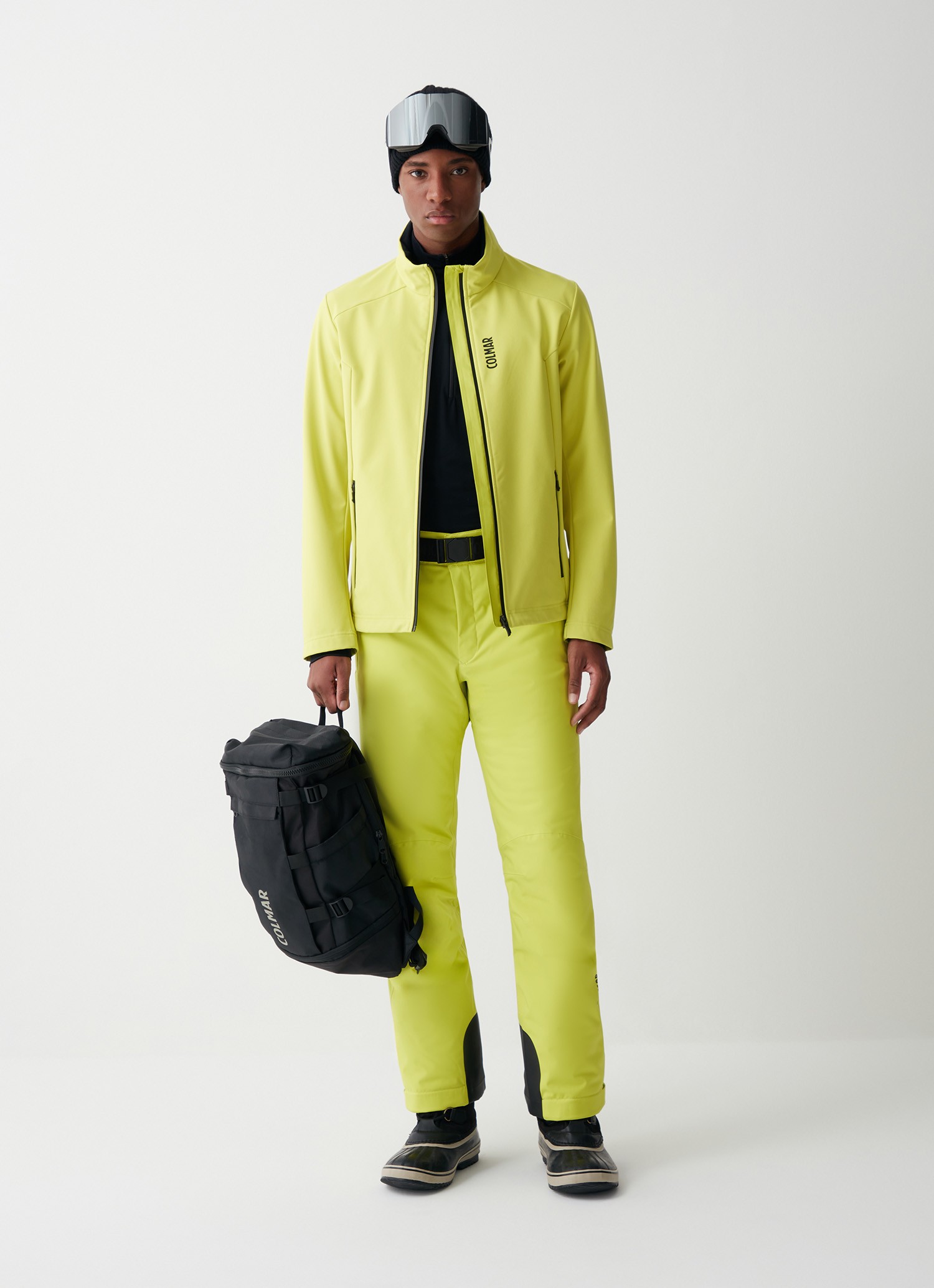 Colmar, Wasserdichte Outdoor-softshelljacke, Farbe: Lime Gelb, Größe: 58