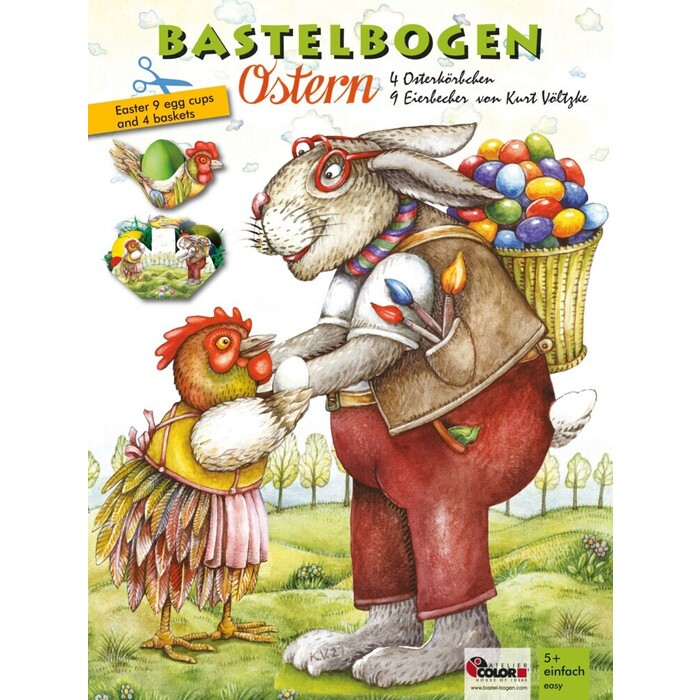 Ostern Bastelbogen Körbchen und Eierbecher - Spielzeug