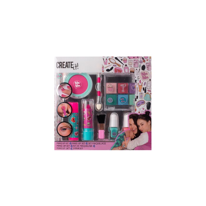 Create it! Make-Up Set 8-teilig pink/türkis