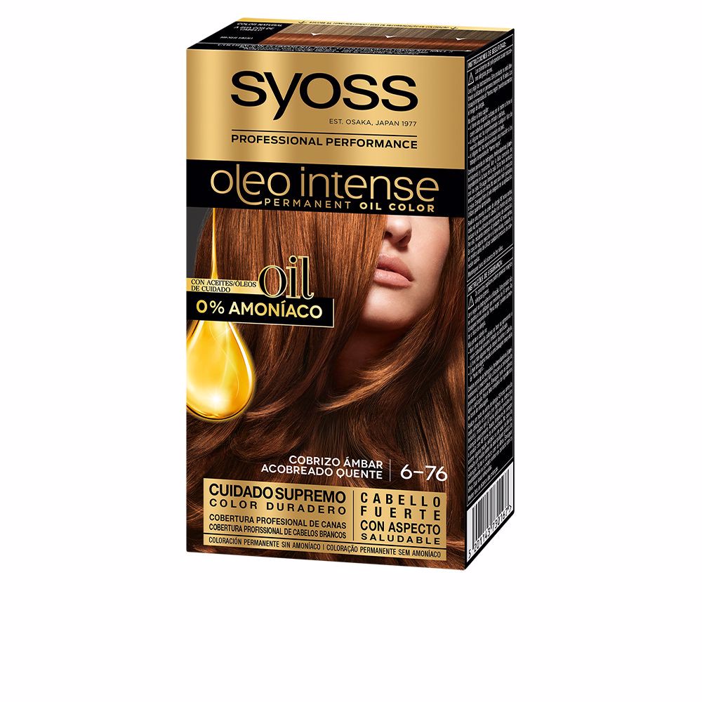 Oleo Intense ammoniakfreie Haarfarbe #6,76 – Bernsteinkupfer, 5 Stk